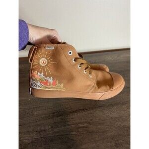 Bangs Sunrise Mountain Hightop Shoes Size Men 8 Women 9.5